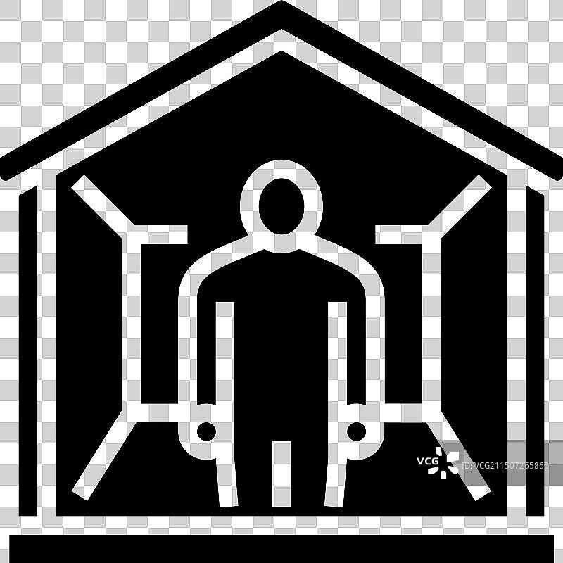 御宅族隐士字形图标图片素材