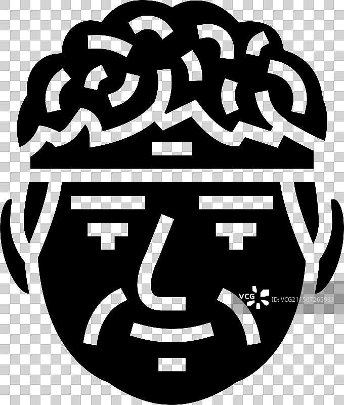 御宅族男子头像图标图片素材