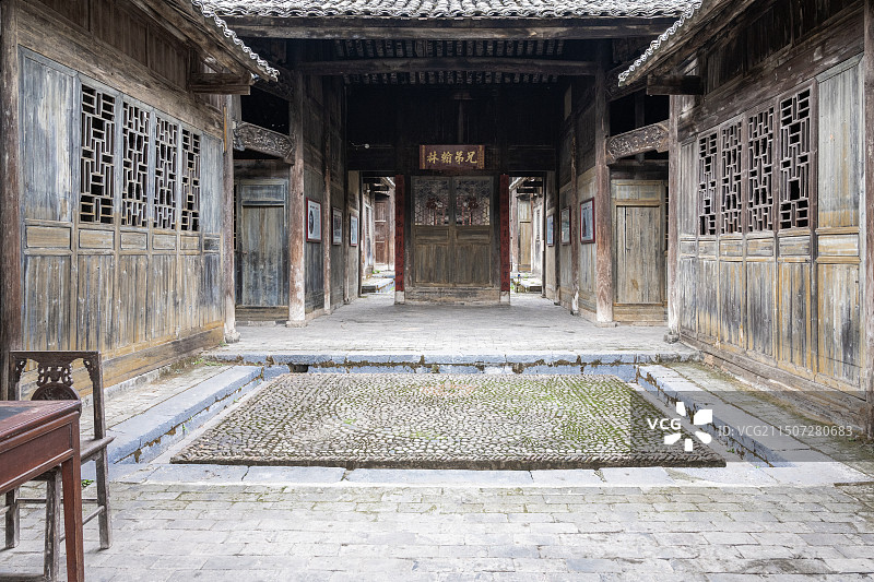 位于广西桂林灌阳的清代名人唐景崧故居图片素材