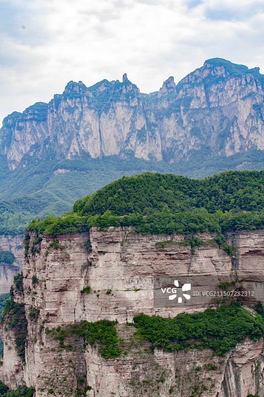 北雄风光百里画廊人间仙境仙霞谷的太行峡谷图片素材