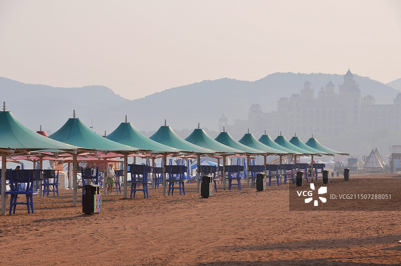 海滩凉棚图片素材