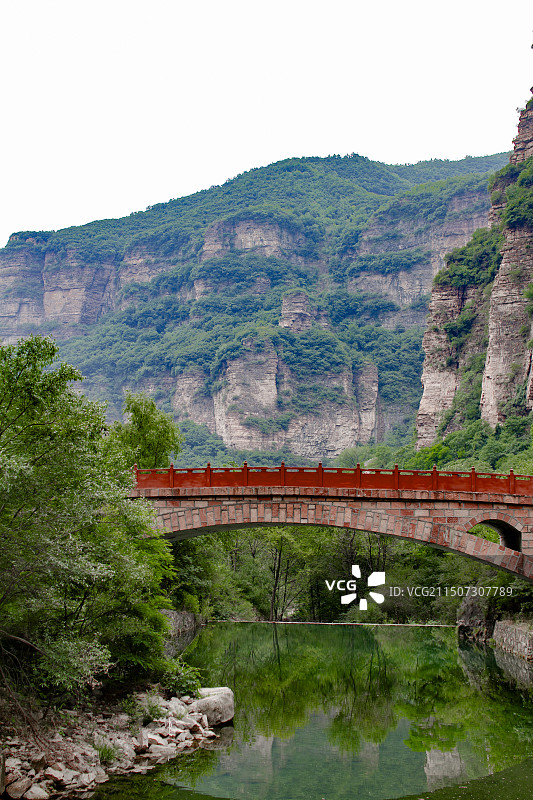 人间仙境仙霞谷太行峡谷桃花谷峡谷天桥图片素材