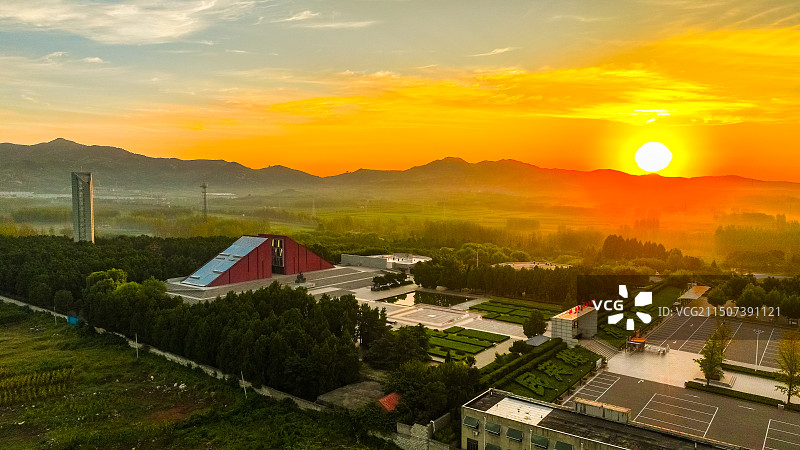 山东省临沂市蒙阴县垛庄孟良崮战役纪念馆图片素材
