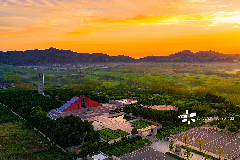 山东省临沂市蒙阴县垛庄孟良崮战役纪念馆图片素材