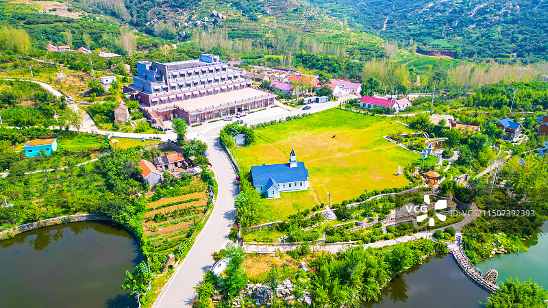 临沂市蒙阴县樱之崮田园综合体图片素材