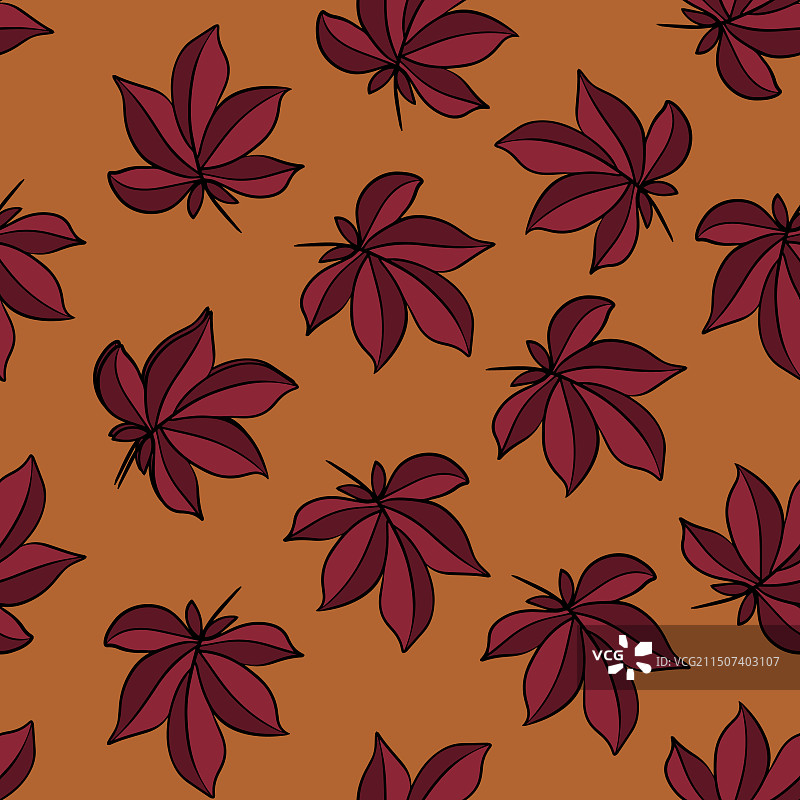 秋叶图案图片素材