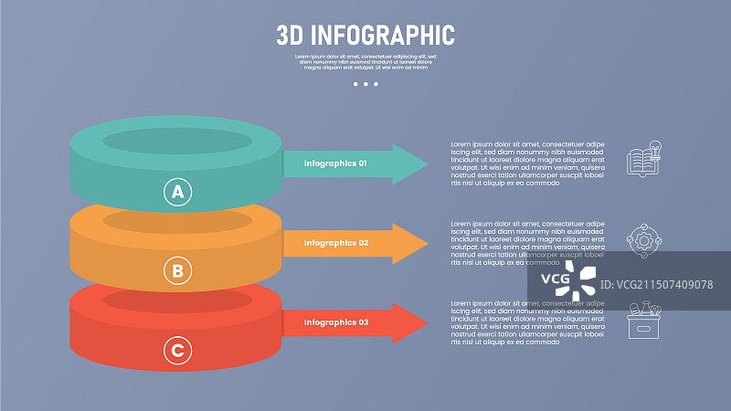 3点阶段或步骤信息图模板图片素材