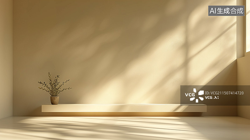 【AI数字艺术】秋季室内光影场景图片素材