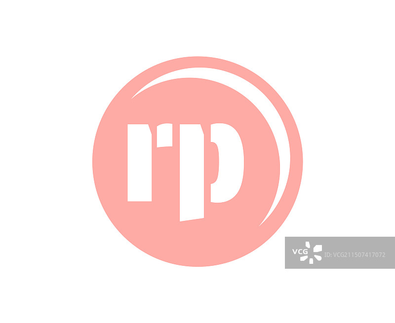 带有球的RP运动标志或团队标志图片素材