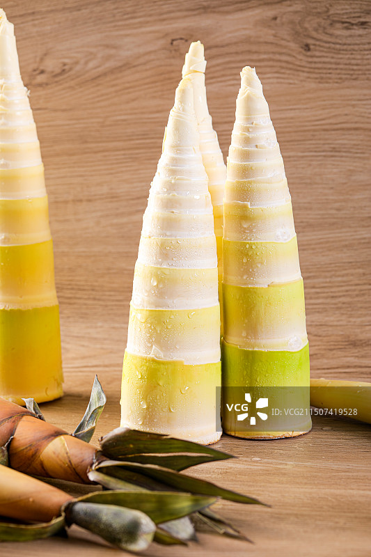 新鲜绿竹笋图片素材