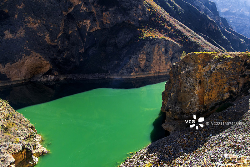 地球最美裂缝四川毛屋大峡谷图片素材