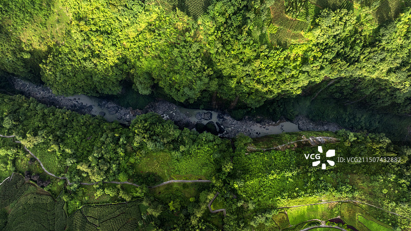 世界地质公园湖北恩施大峡谷著名景点云龙地缝图片素材