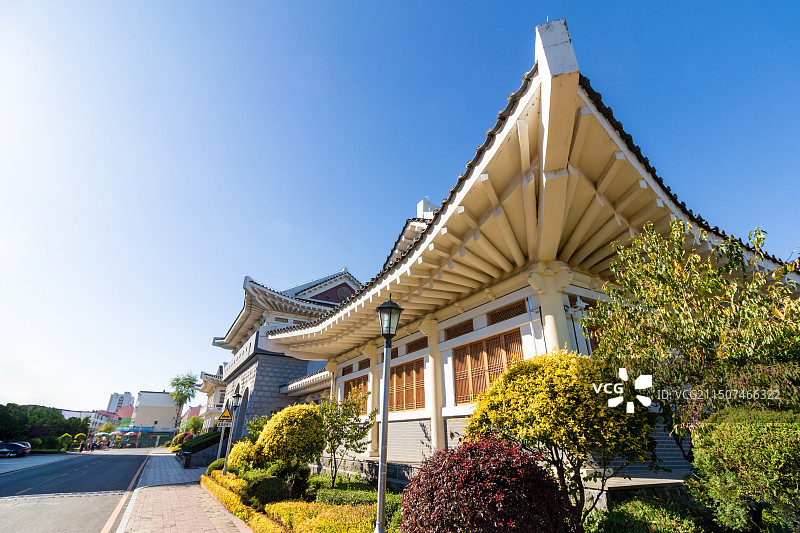 延边大学博物馆外景图片素材