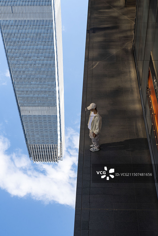 北京国贸CBD建筑群街道现代都市图片素材