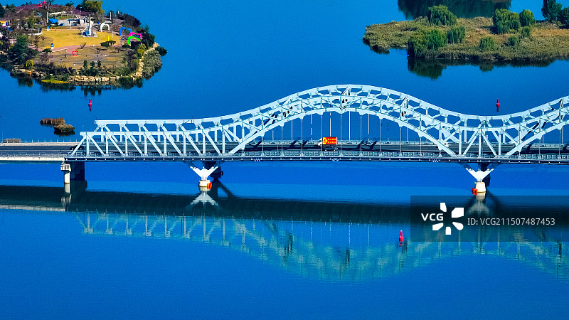山东省临沂市沂水沂河三桥旅游景区图片素材
