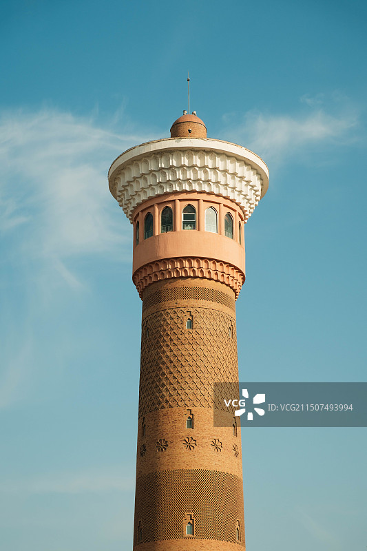 新疆国际大巴扎的观光塔图片素材