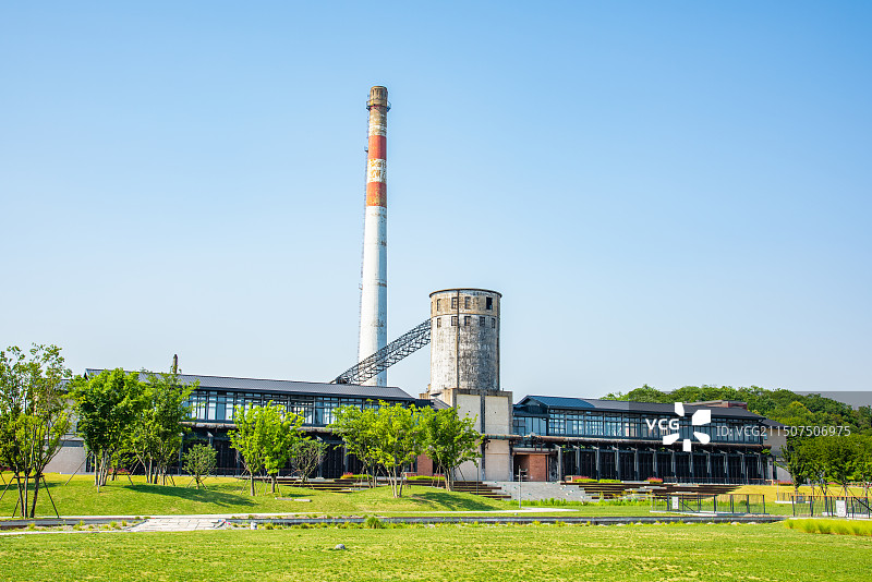 杭州 拱墅区 杭钢旧址公园 高炉 烟囱 大运河杭钢工业遗址公园 地标 工业风 工业厂房 标志性建筑图片素材