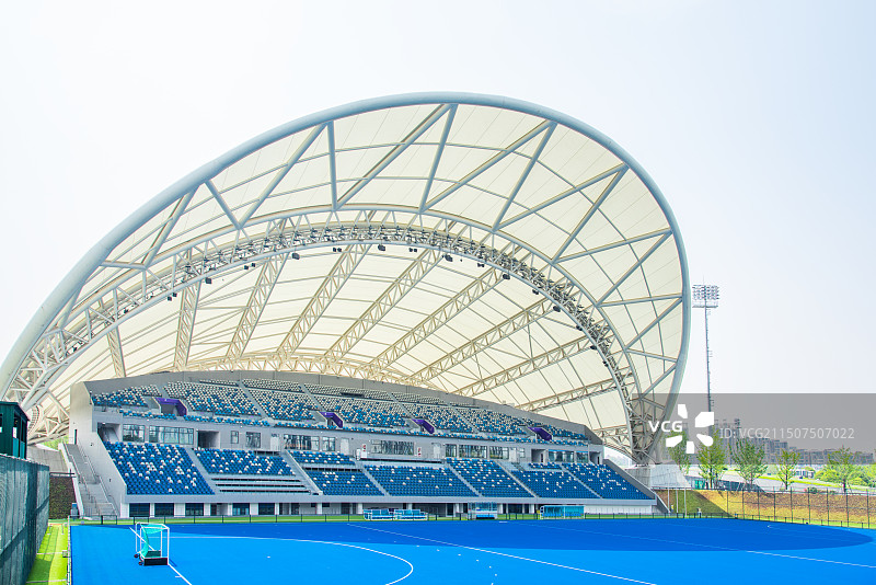 杭州 拱墅区 体育场馆 亚运场馆 拱墅运河体育公园 大运河亚运公园 曲棍球场 标志性建筑 钢架膜结构图片素材