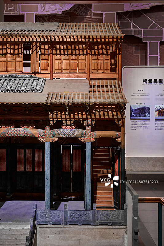 宝纶阁 - 安徽省博物院徽派建筑古祠堂复刻木雕模型图片素材