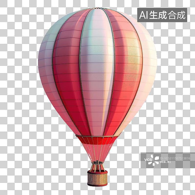 【AI数字艺术】明亮的热气球图片素材
