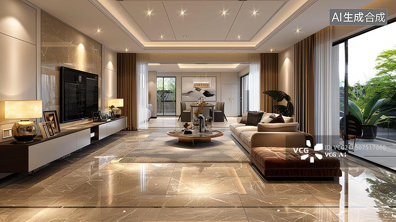 【AI数字艺术】客厅的AI图片图片素材