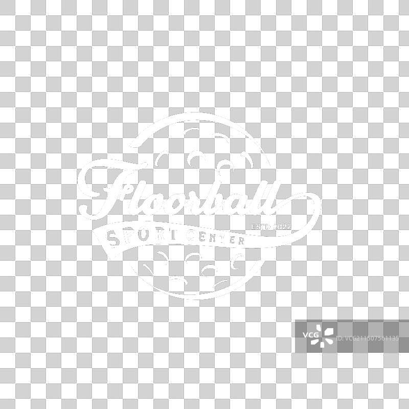 用于运动队标识和杯子的地板球标志图片素材
