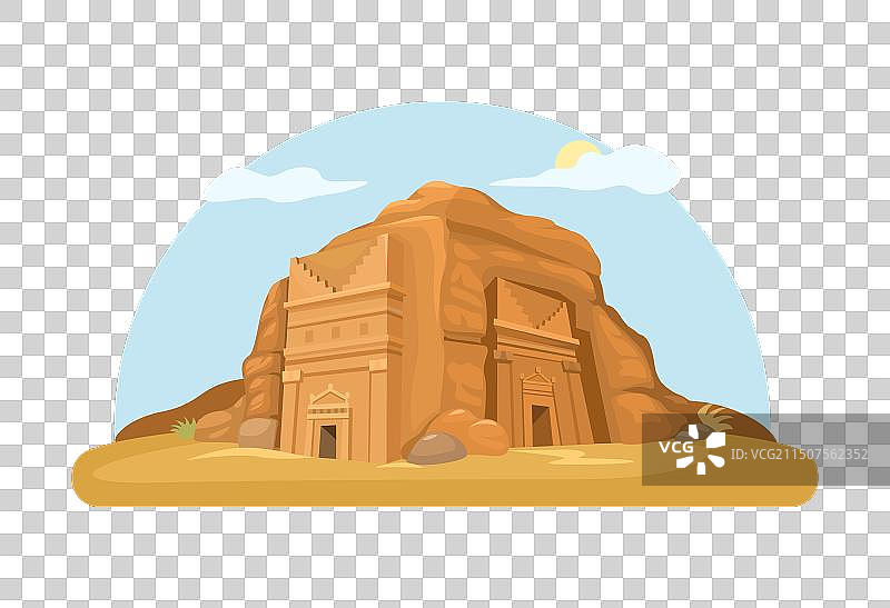 沙特阿拉伯玛甸·沙勒古村图片素材