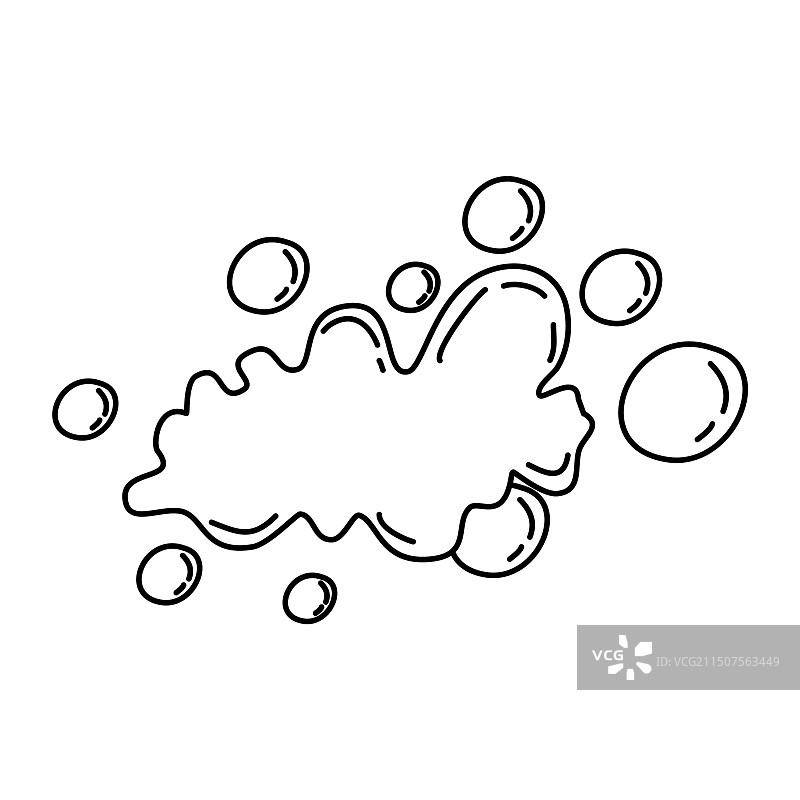 带气泡的浴缸泡沫香皂洗发水图片素材