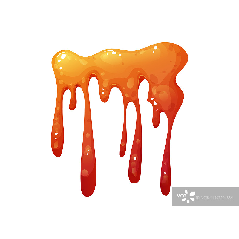 卡通黏液彩色滴落图片素材