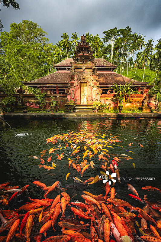 印度尼西亚巴厘岛圣泉寺（Tirta Empul）图片素材