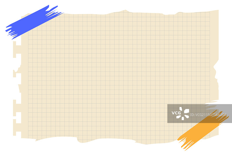 空白样式的撕裂纸张图片素材
