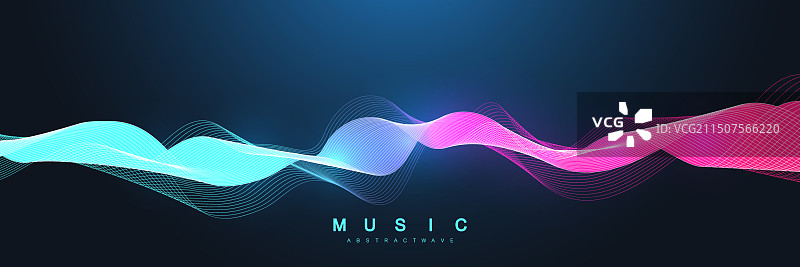 具有抽象元素的电子音乐节海报图片素材