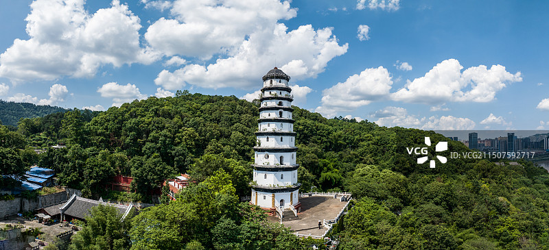 宜宾东山寺白塔图片素材