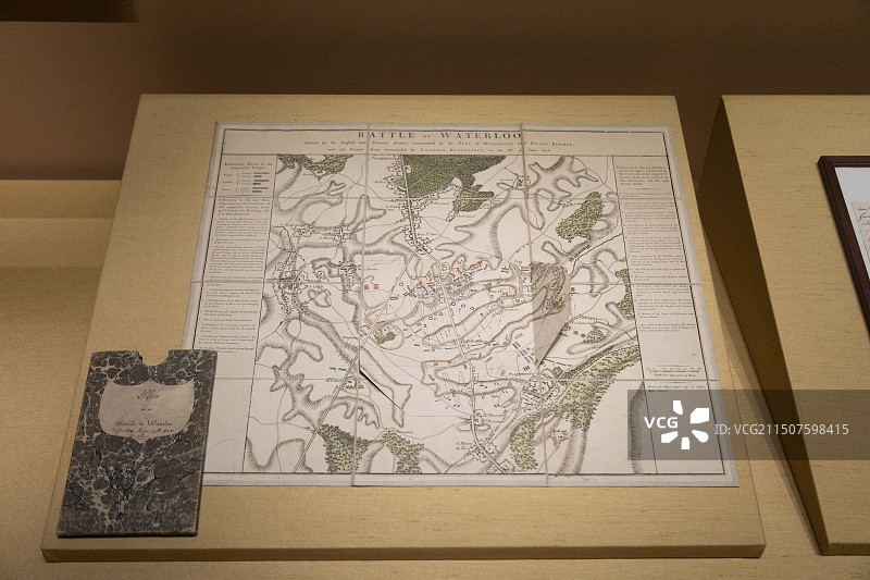 山东博物馆 拿破仑 滑铁卢战役地图图片素材