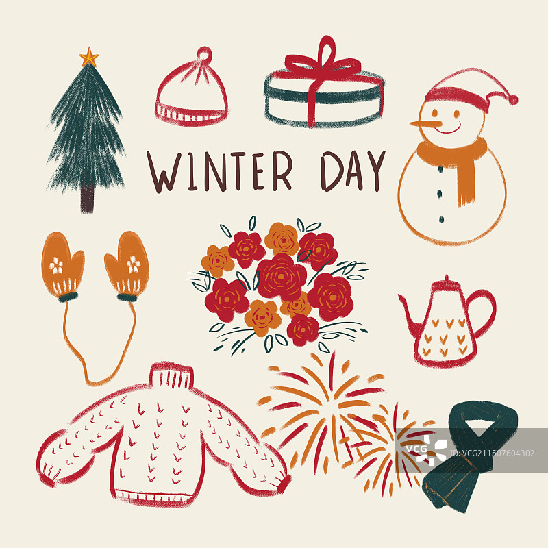 冬日小物图片素材