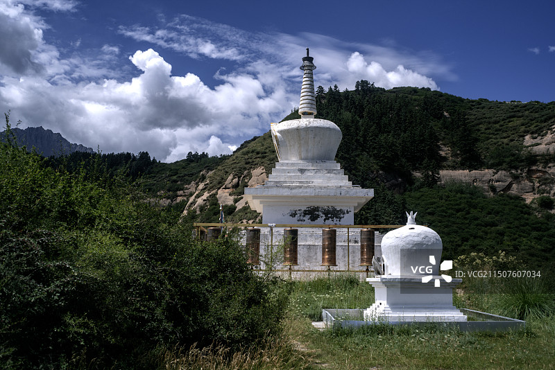 张掖马蹄寺景区图片素材
