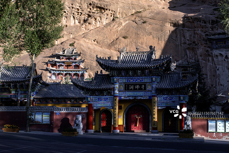 张掖马蹄寺景区图片素材