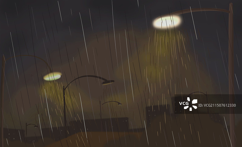 雨夜图片素材