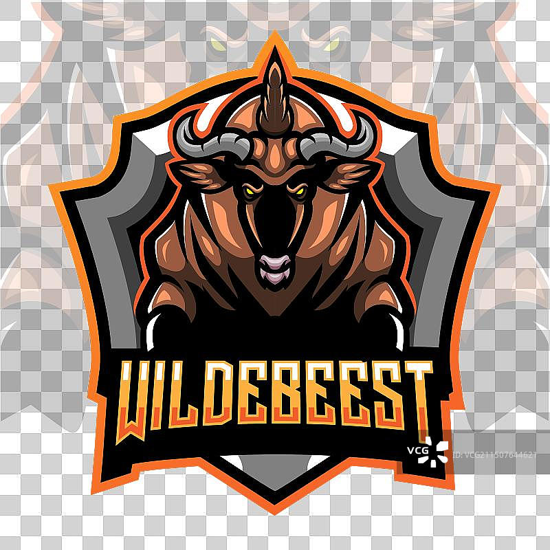 角马吉祥物电竞标志设计图片素材