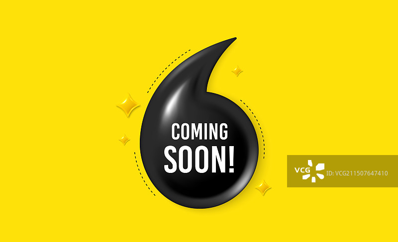 即将推出标签促销banner标志3D效果图片素材