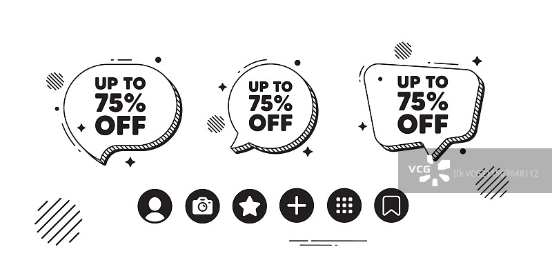 高达75%的折扣优惠图片素材