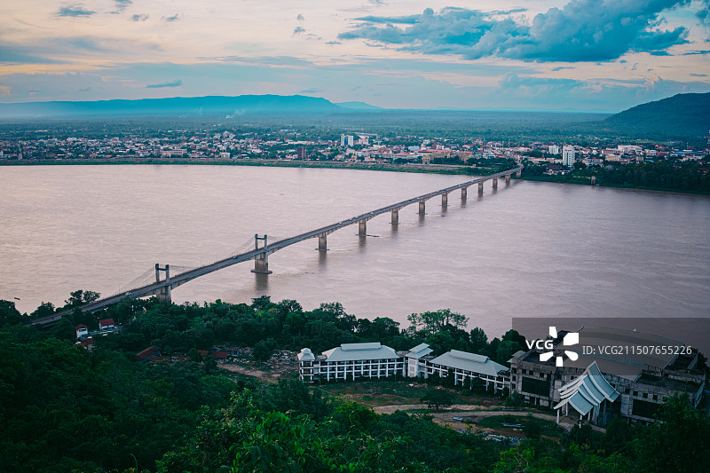 老挝第三大城市 巴色图片素材