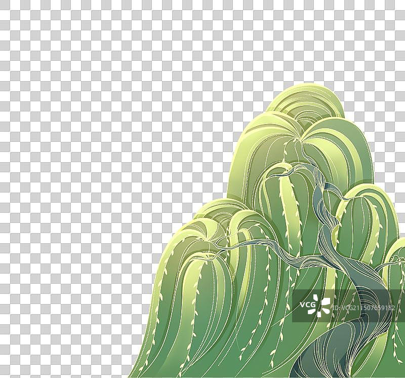 国潮植物柳树图片素材