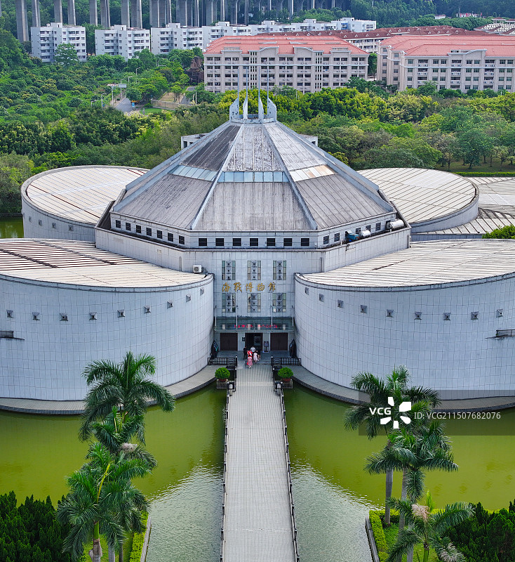 广东省东莞市虎门镇虎门大桥虎门海战博物馆航拍图片素材