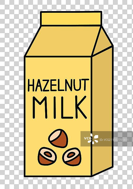纯素榛子牛奶盒包装图片素材