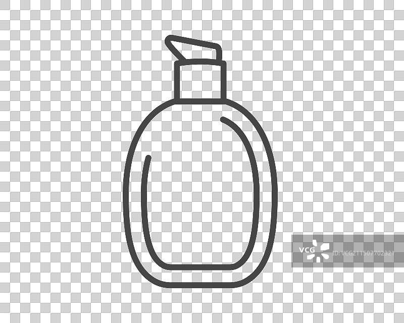 美容化妆品和护理瓶罐图标图片素材