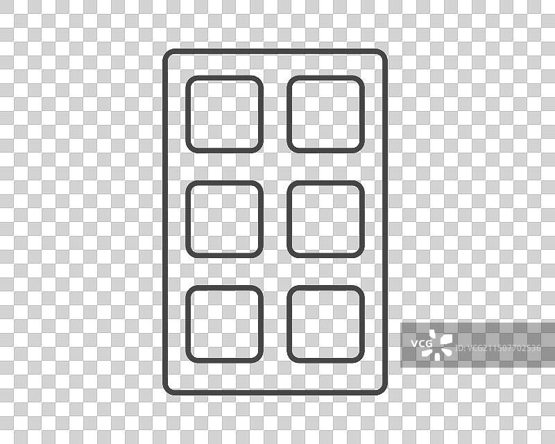 美容和化妆品线性图形图标图片素材