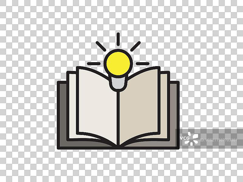 灯泡书籍图书馆主题图标图片素材