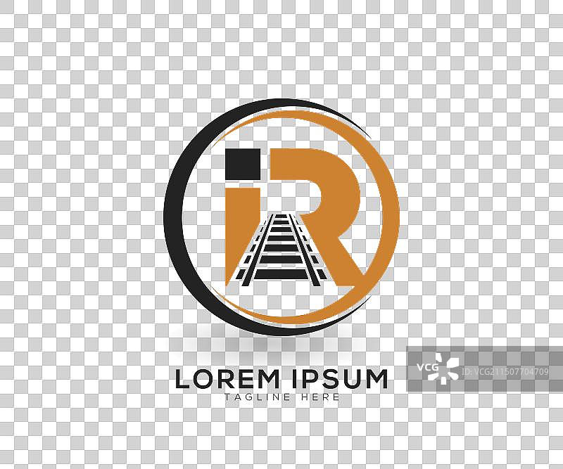 IR字母火车线路标志设计模板图片素材