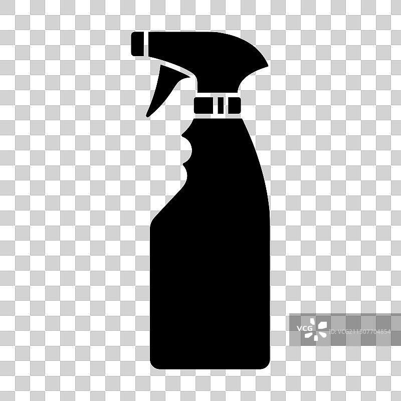 黑色喷雾瓶图标图片素材